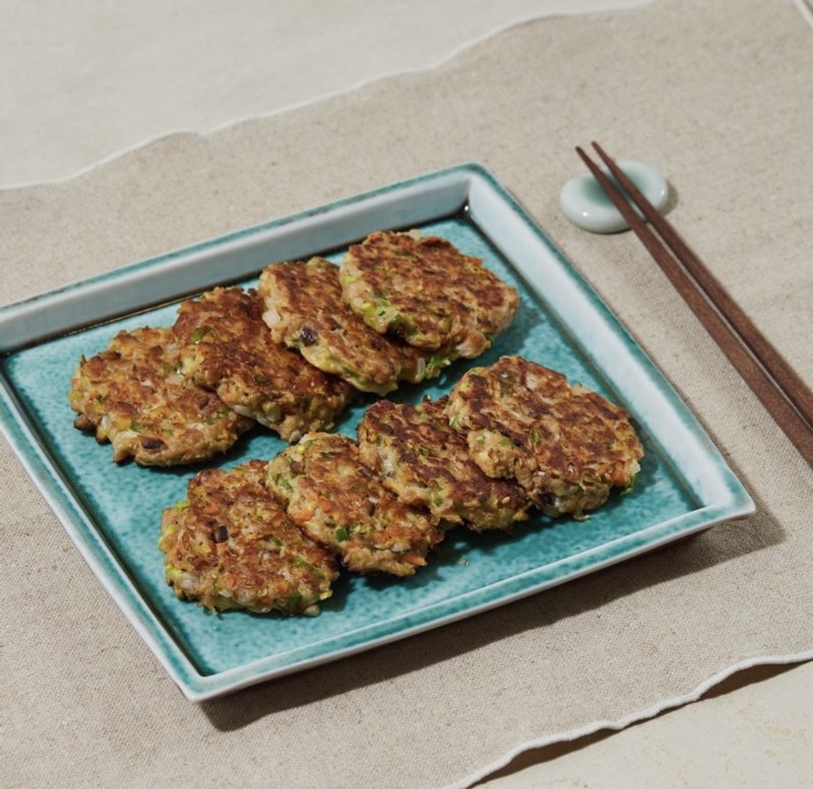 Chamchijeon, or savory Korean tuna pancakes (W Table)