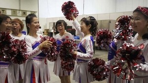 Singapore's elderly cheerleaders show off their moves