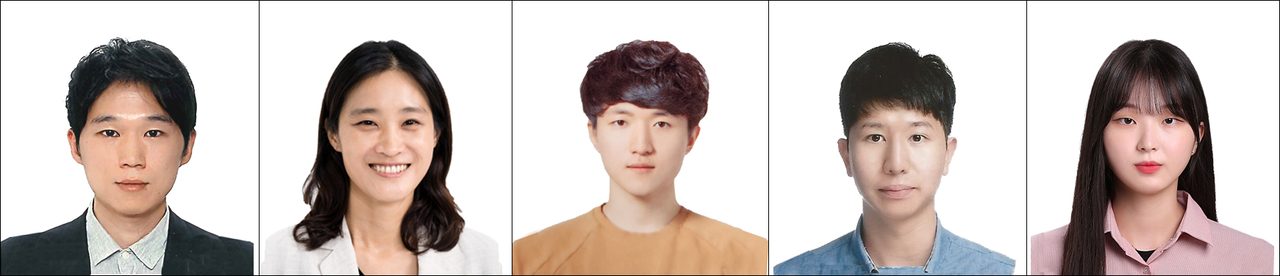 조준(왼쪽부터) GIST 의생명공학과 교수, 이미혜 순천향대학교 교수, 윤대화 GIST 학생, 김보선 순천향대학교 학생, 정다희 GIST 학생.[GIST 제공]