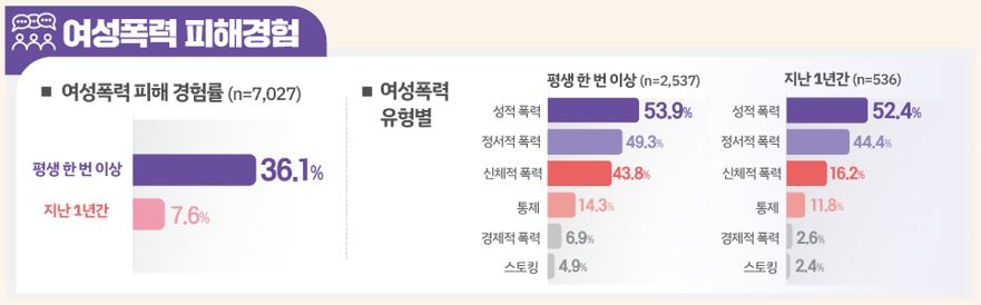 2024년 여성폭력 실태조사 주요 결과 [여성가족부 제공]