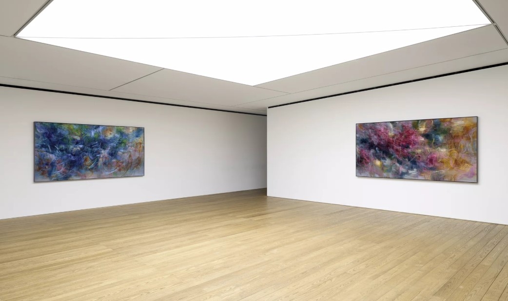 Installation view of "Sea Mirror" at Pace Gallery (Courtesy of the gallery)