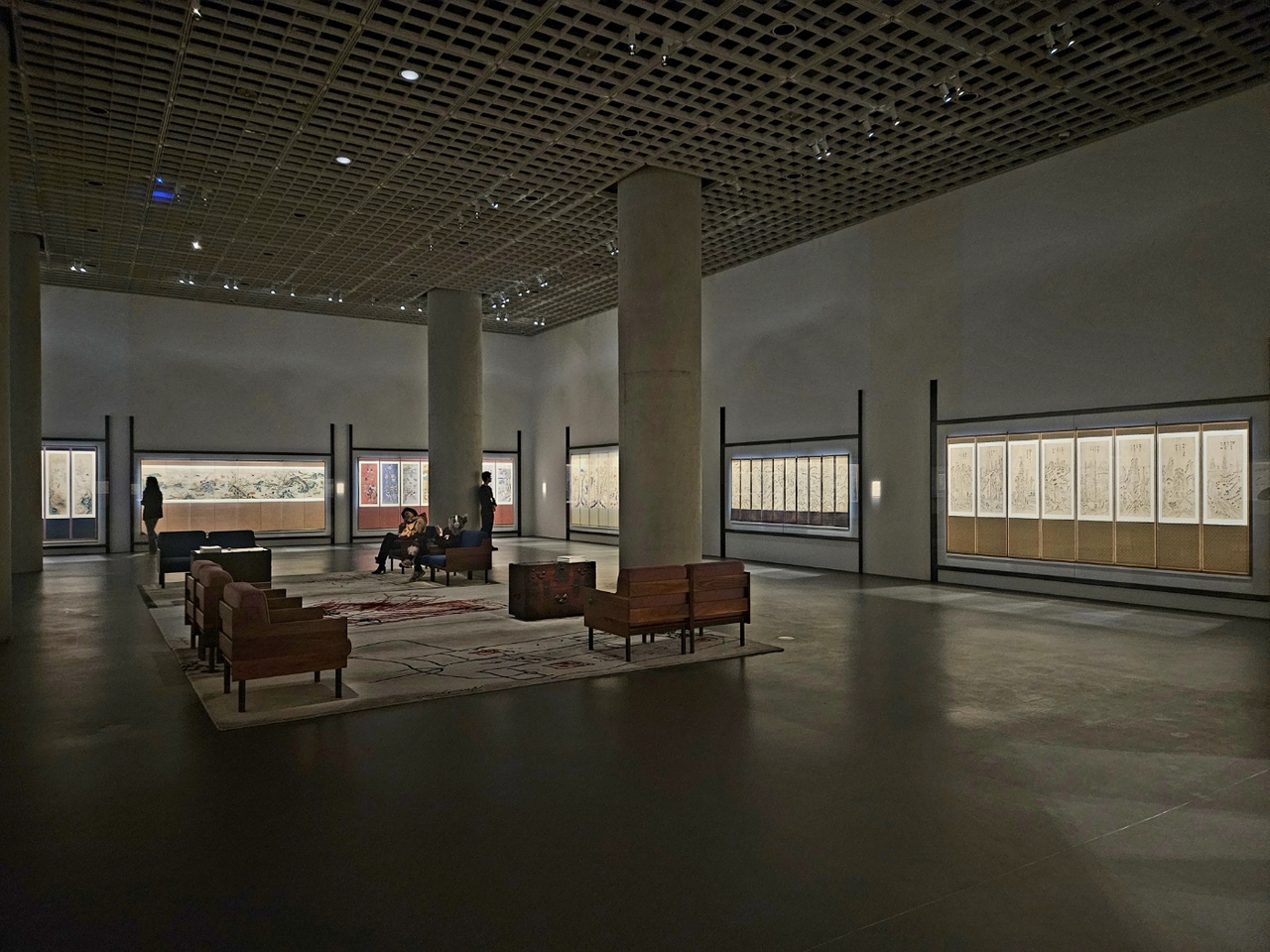 A view of the exhibition "Beyond Joseon Minhwa" on April 3 at APMA (Park Yuna/The Korea Herald)