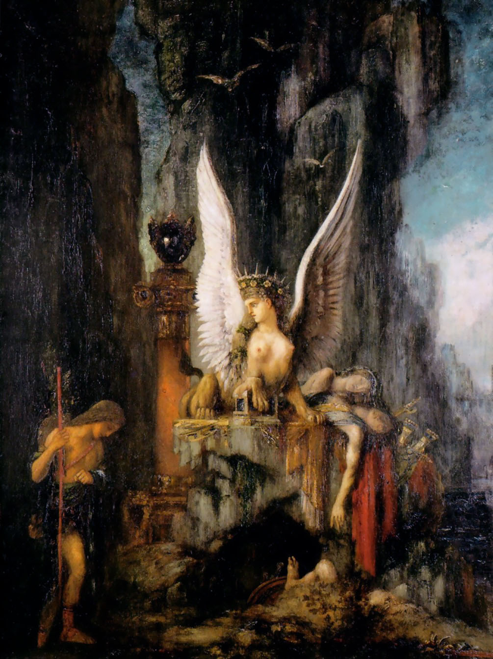 귀스타브 모로, 여행자 오이디푸스, 1888년경, Musée de la Cour d‘Or
