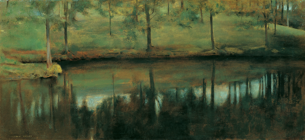 페르낭 크노프, 잔잔한 물, 1894, 캔버스에 유채, 53.5x114.5cm, 벨베데레