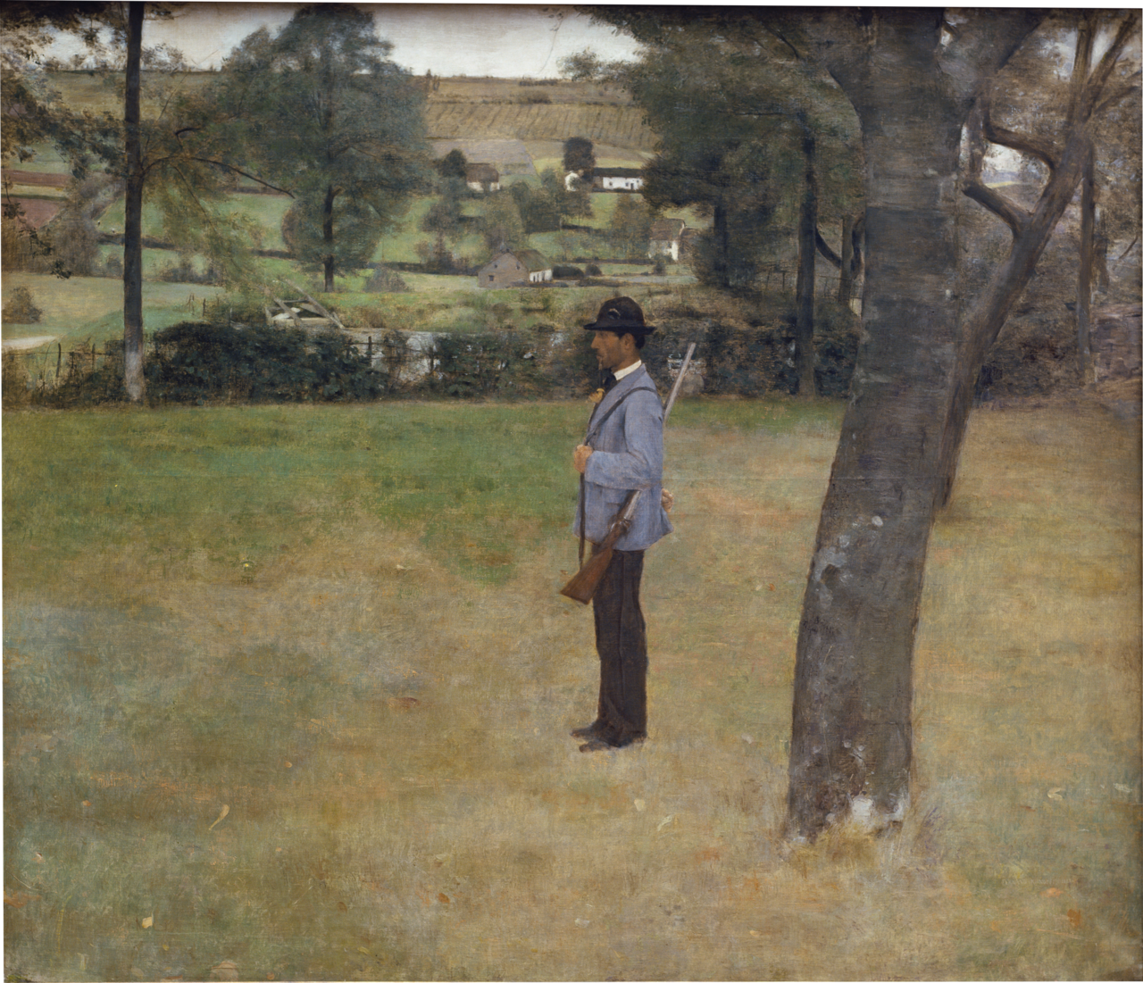페르낭 크노프, The Game Warden, 1883, 캔버스에 유채, 151x176.5cm, 슈타델 미술관