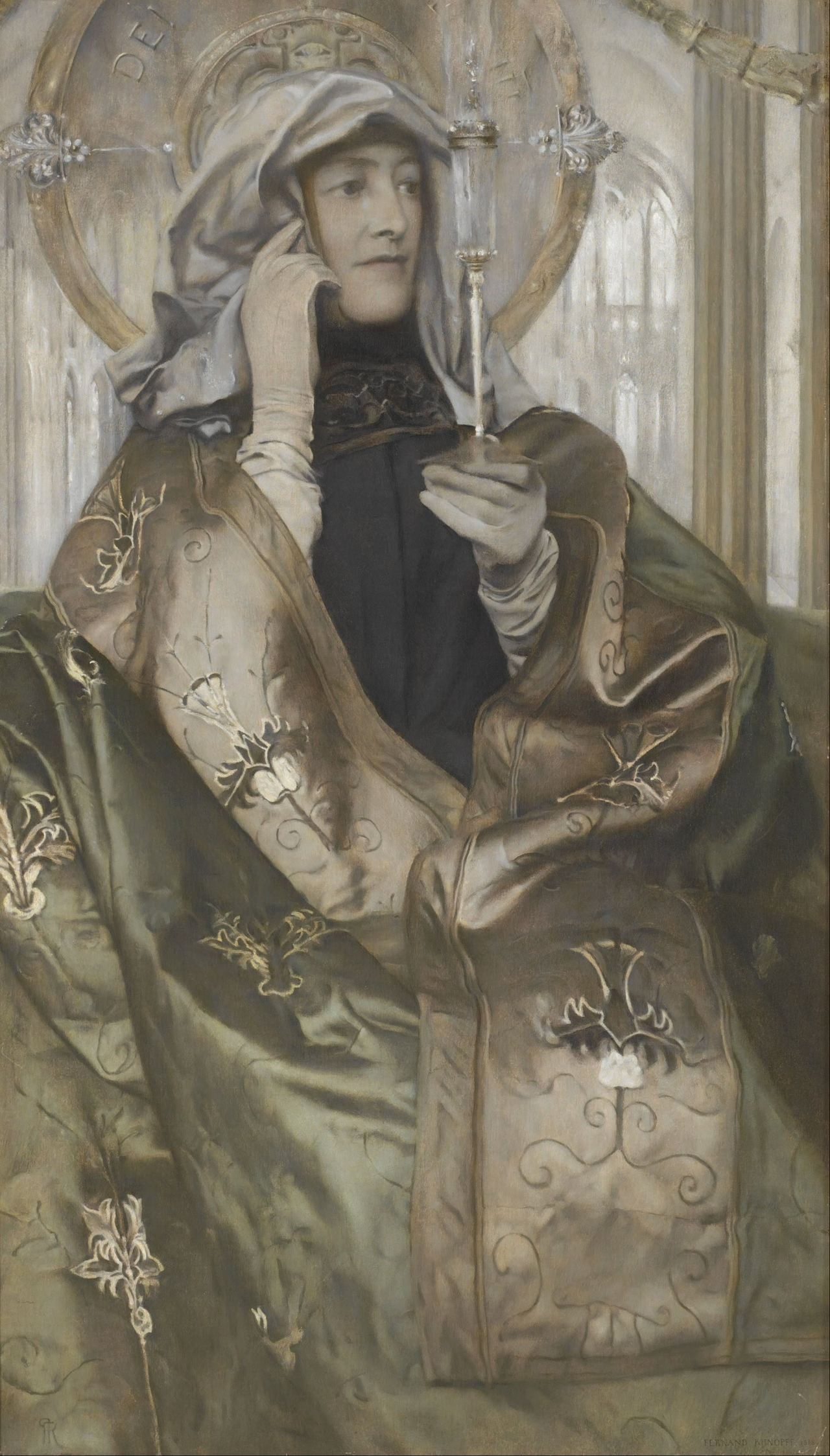 페르낭 크노프, 향, 1898, 캔버스에 유채, 56x50cm, 오르세 미술관