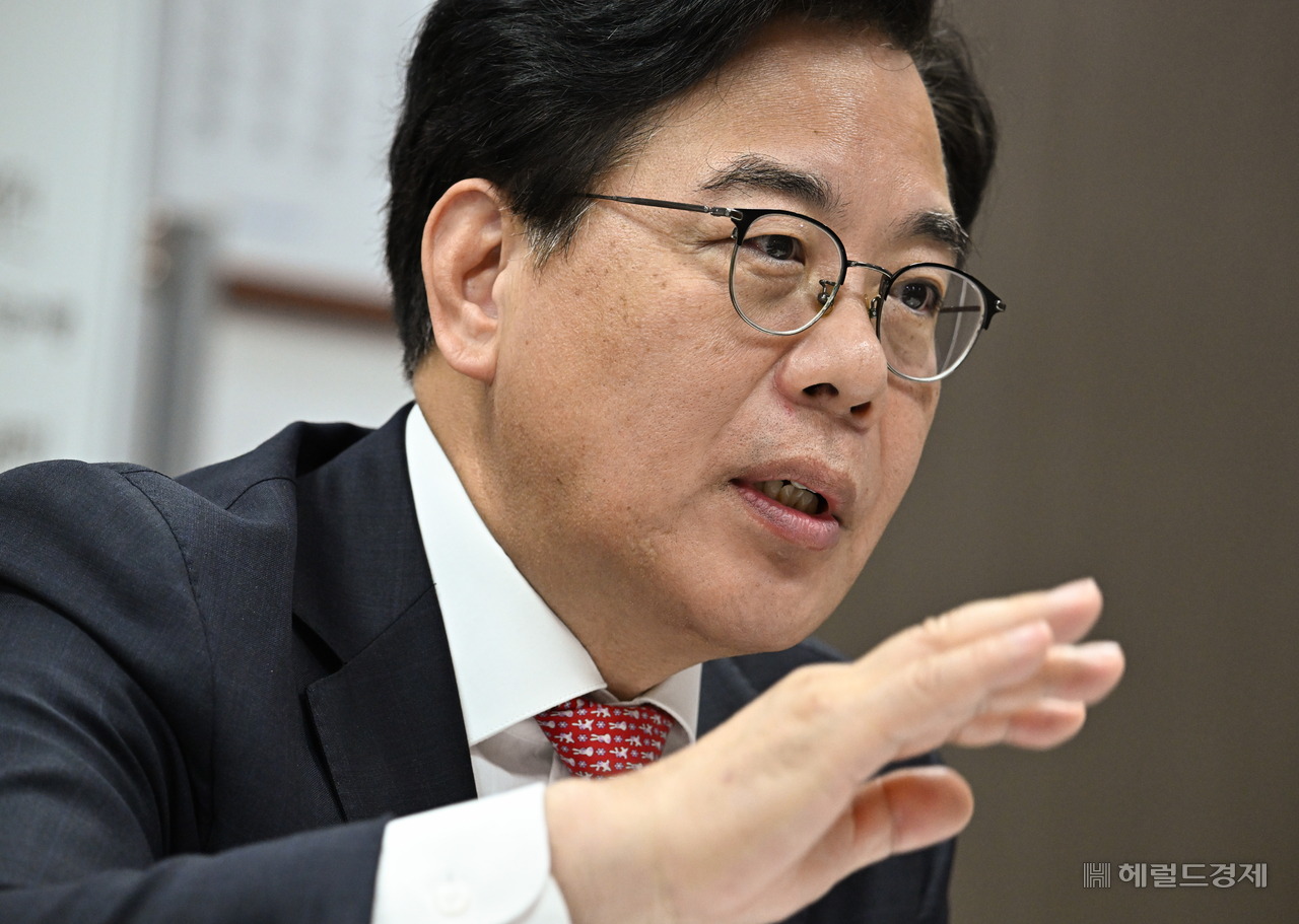 송언석 국회 예산결산특별위원회 여당 간사가 23일 서울 영등포구 여의도 국회 의원회관에서 헤럴드경제와 인터뷰를 하고 있다. [사진=임세준 기자/Jun@]