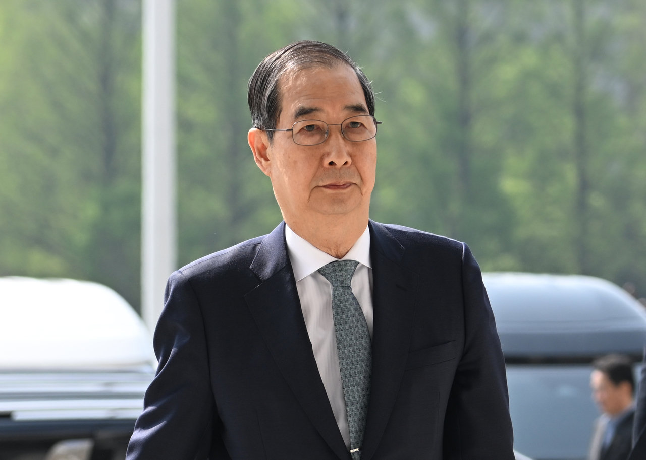 한덕수 대통령 권한대행 국무총리가 24일 오전 2025년도 제1회 추가경정예산안에 대한 시정연설을 위해 서울 여의도 국회를 방문하고 있다. 이상섭 기자