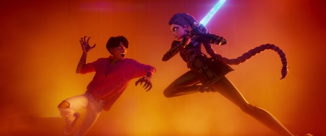 A scene from Netflix series "KPop Demon Hunters" (Netflix)