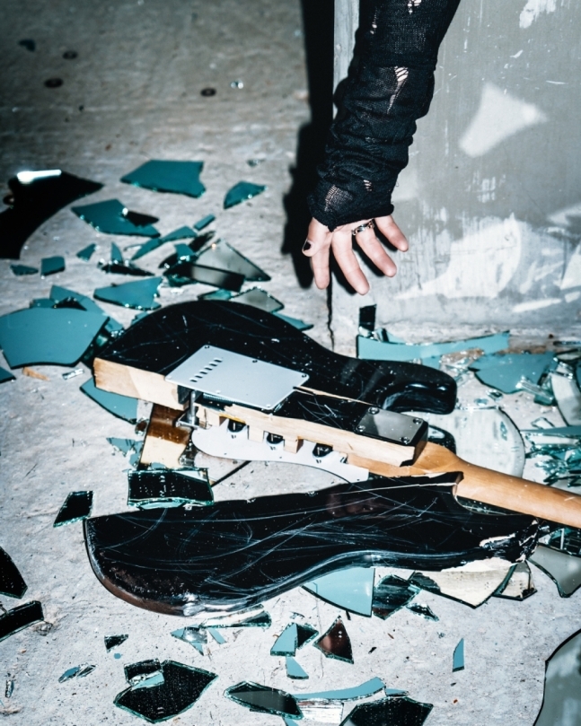 Teaser image for Kim Jae-joong's new album, "Beauty in Chaos" (Inkode)