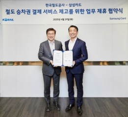 삼성카드, 코레일과 제휴카드 출시 업무협약