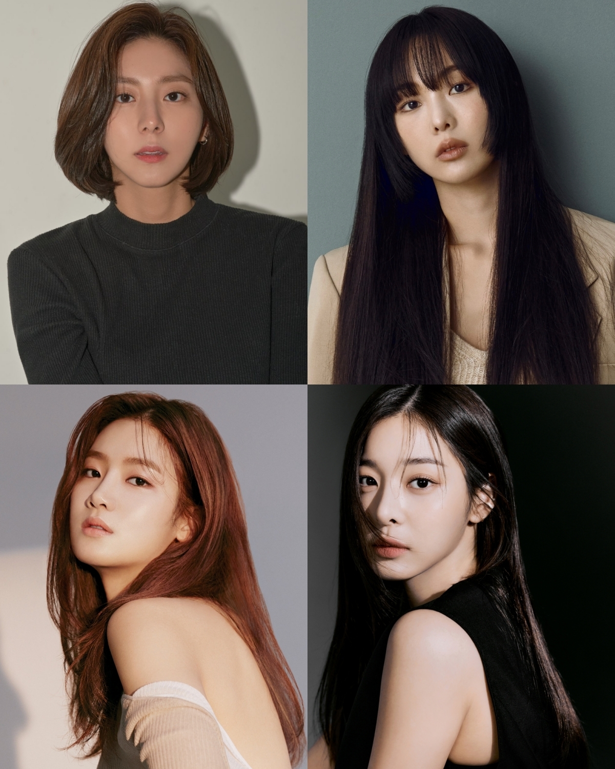 [사진 제공 = 럭키컴퍼니(유이), BH엔터테인먼트(금새록), 박주현(935엔터테인먼트), 설인아(GOLDMEDALIST)]