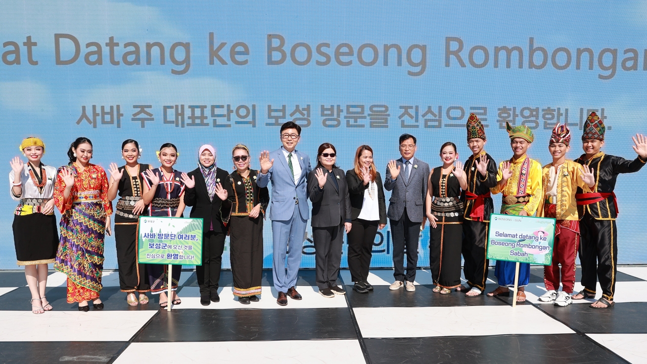 말레이시아 사바주 대표단의 보성 다향제 방문