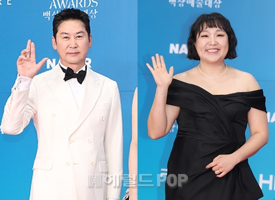 방송인 신동엽, 이수지/사진=민선유 기자