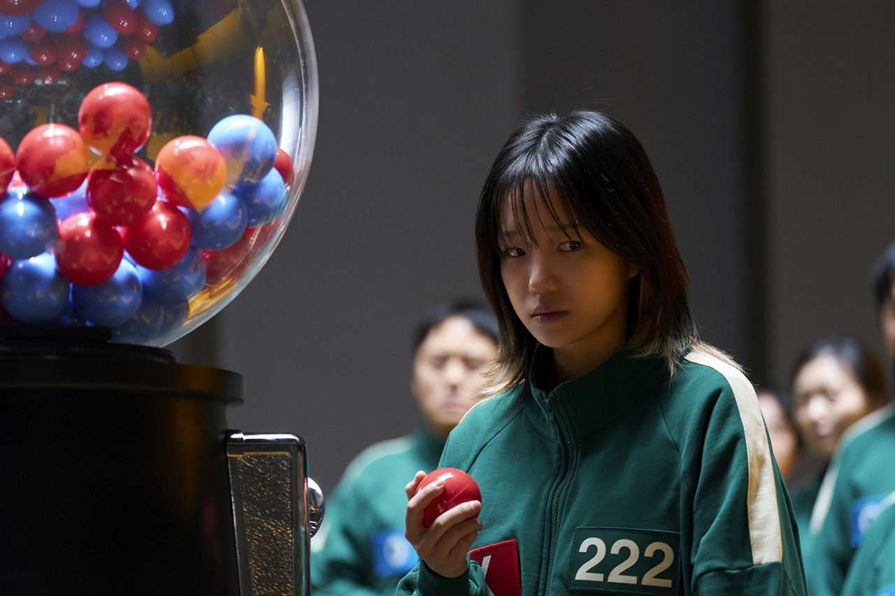 "Squid Game" season 3, with Jo Yu-ri as Jun-hee (Netflix)