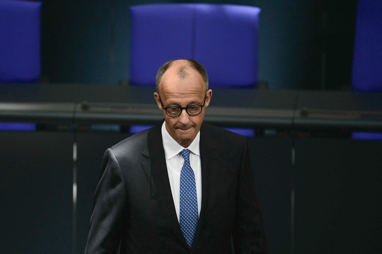 The leader of Germany's Christian Democratic Union and designated chancellor Friedrich Merz in Berlin on Tuesday  (AFP-Yonhap)