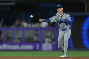 Dodgers' Kim Hye-seong records 1st MLB hit, run, RBI in victory