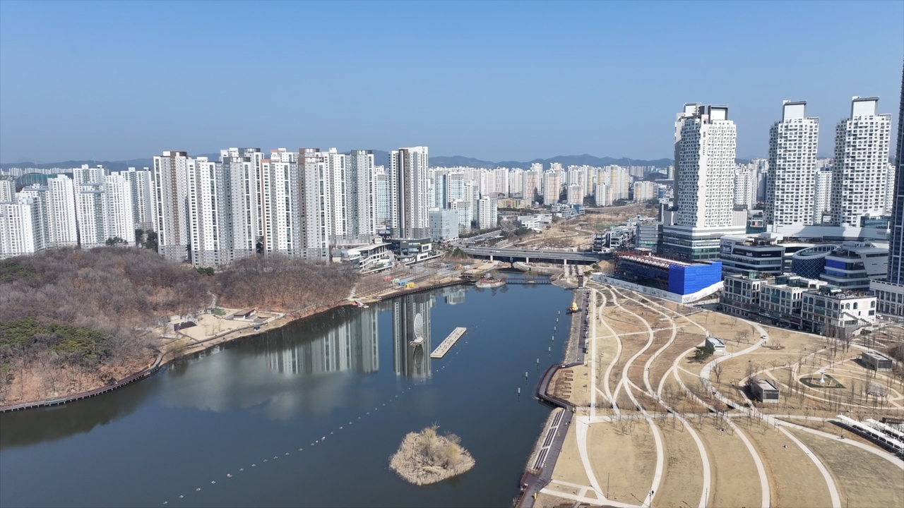 경기도 화성시 동탄호수공원 인근 아파트 단지 전경. 이건욱PD