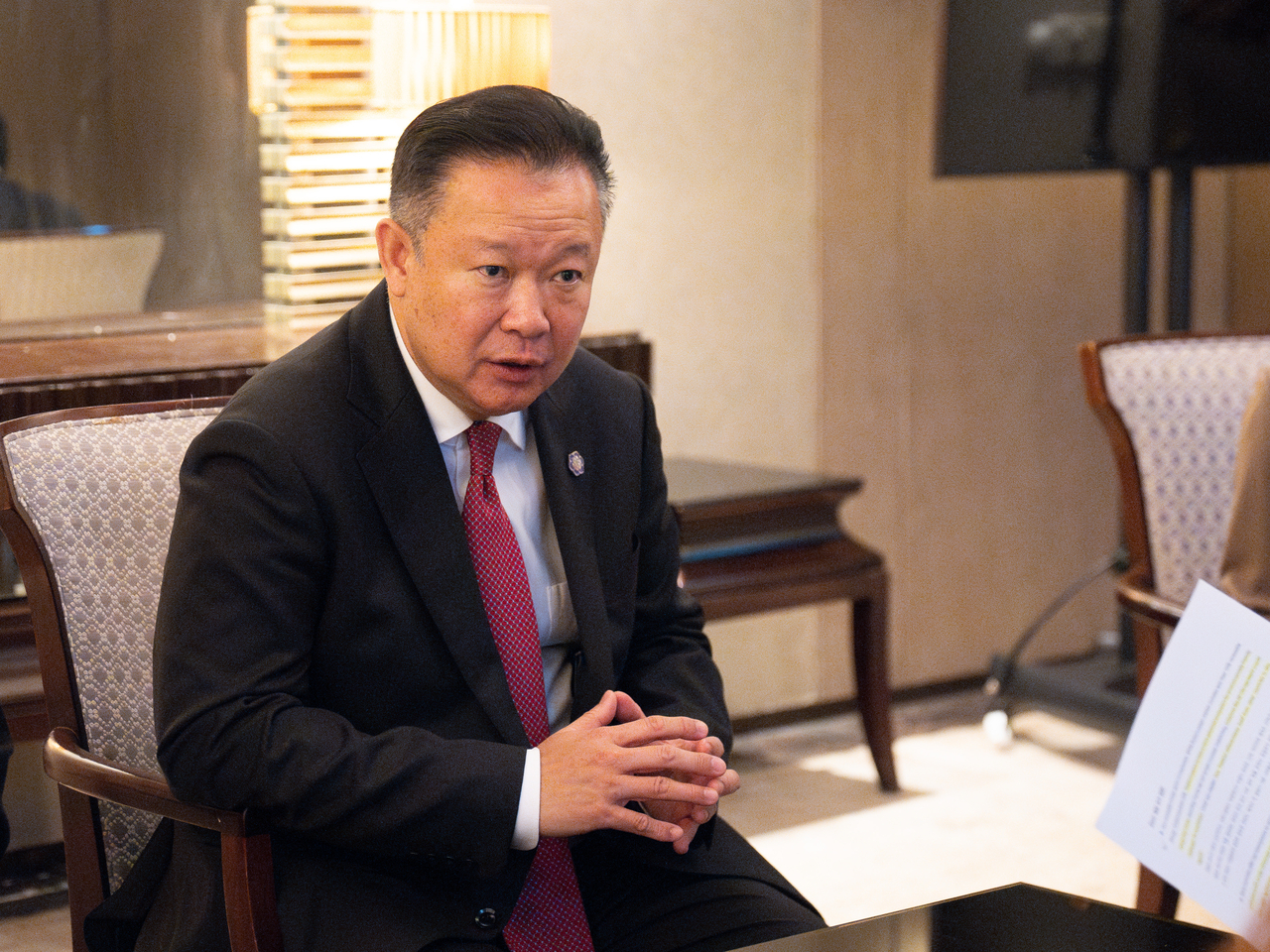 Yuthasak Supasorn, chair of the Board of the Industrial Estate Authority of Thailand (Herald Media Group)