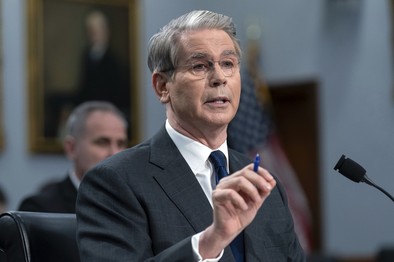 US Treasury Secretary Scott Bessent attends a House Appropriations Committee hearing on Capitol Hill in Washington on Tuesday. (Reuters-Yonhap)