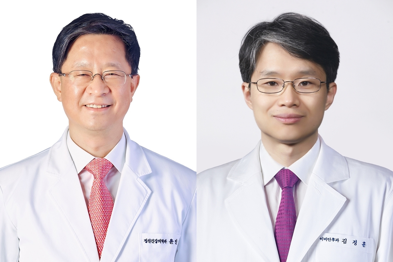 왼쪽부터 분당서울대병원 정신건강의학과 윤인영 · 이비인후과 김정훈 교수