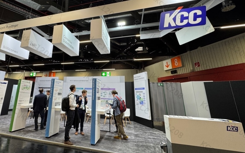 KCC가 ‘PCIM Europe 2025’ 전시회에 마련한 현장 부스 모습. [KCC 제공]