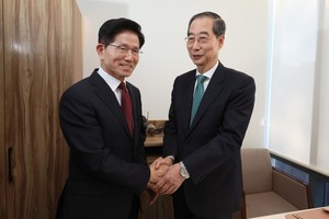Han, Kim meeting ends without agreement on candidacy unification