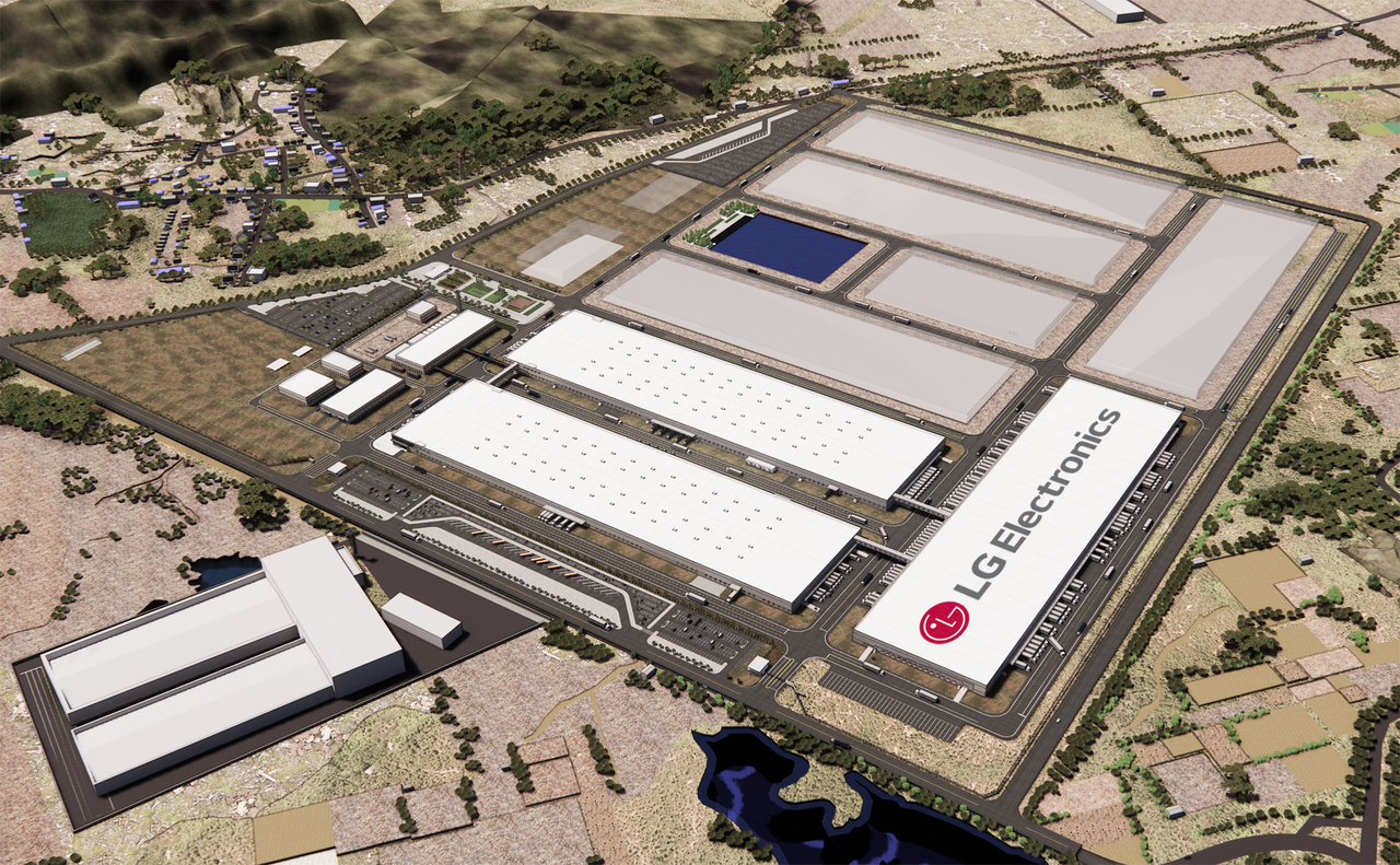 A rendering of LG Electronics' new plant in Sri City, India (LG Electronics)