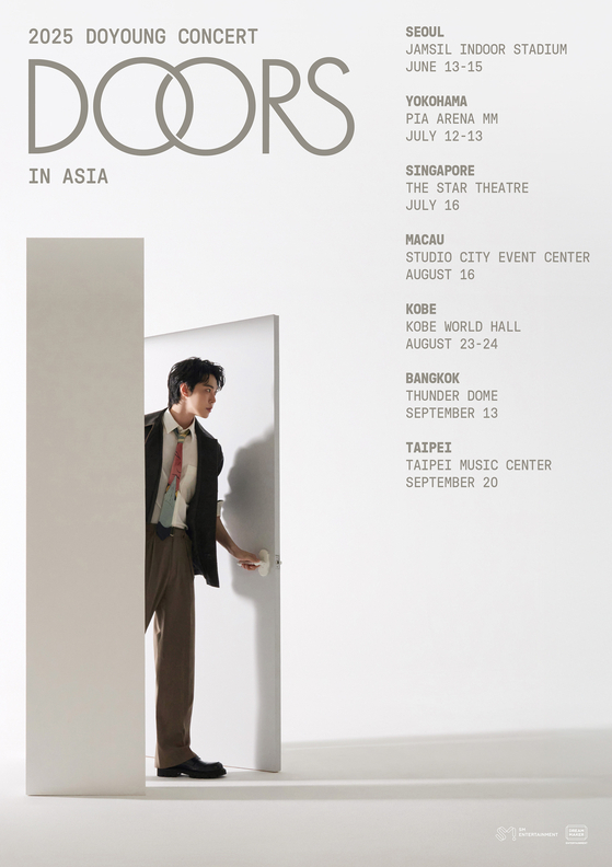Poster for Doyoung's "Doors" tour (Credit: SM Entertainment)