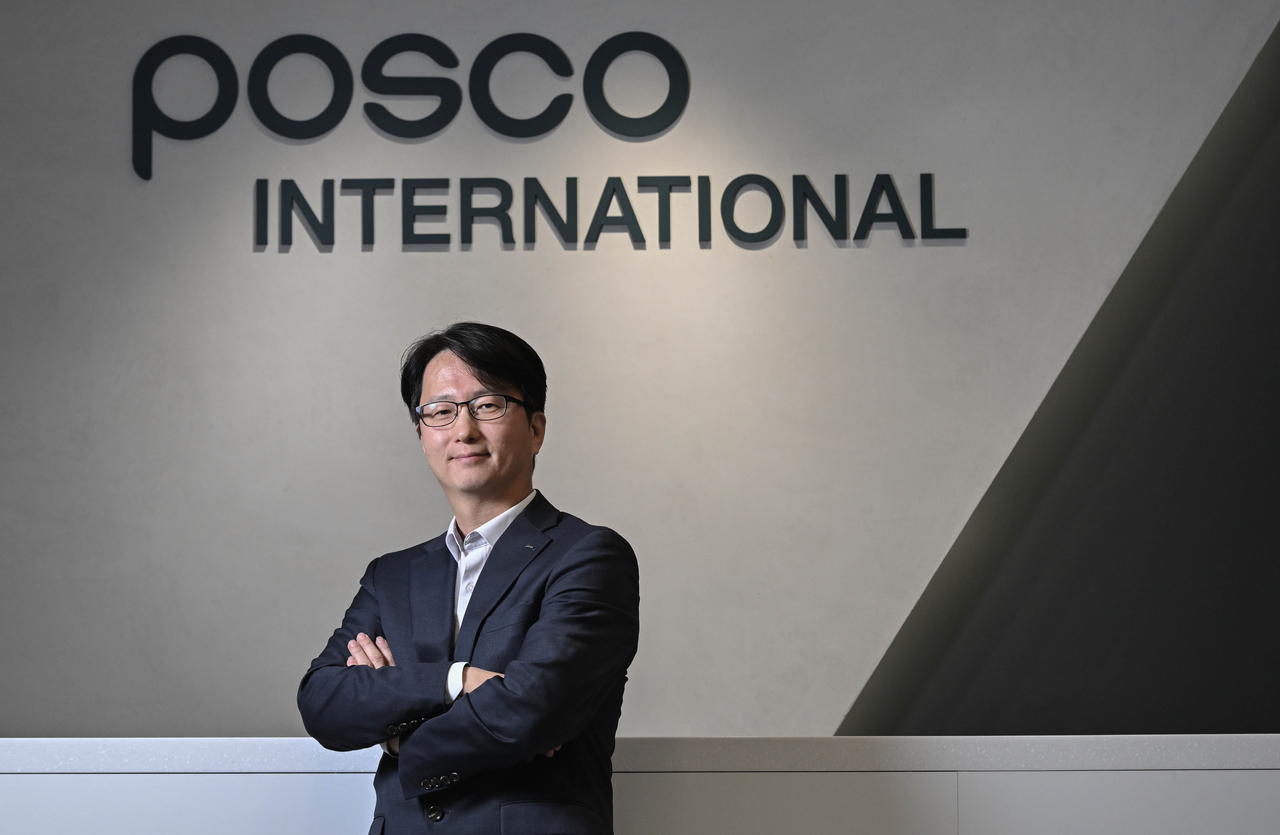 김동윤 포스코인터내셔널 경영기획실장이 지난달 25일 오전 서울 강남구 포스코센터에서 헤럴드경제와 인터뷰에 앞서 포즈를 취하고 있다. 임세준 기자