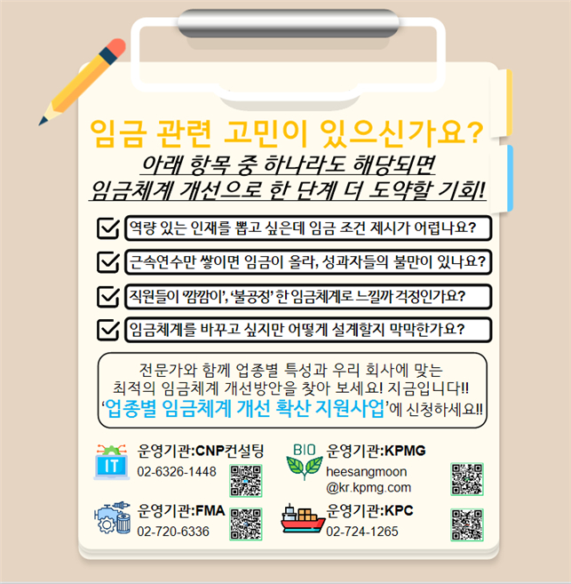 업종별 임금체계 개선 확산 지원사업[고용노동부 자료]