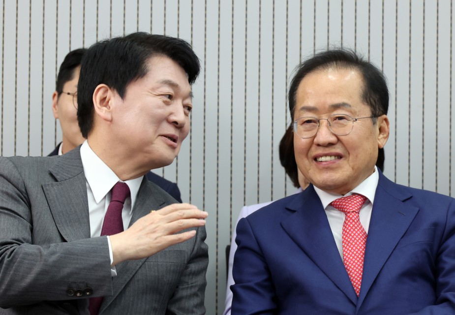 안철수 “洪, 절대 이재명 후보 손 잡아선 안돼”