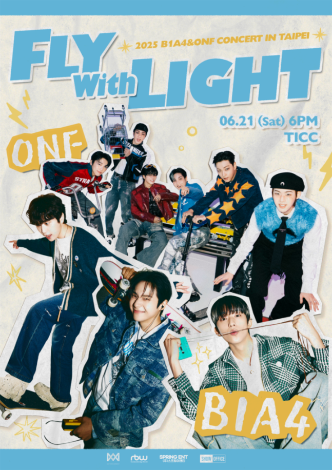Poster of "B1A4 & ONF Concert Fly With Light" (WM Entertainment)