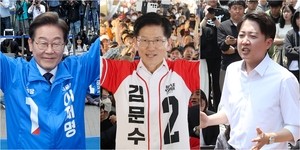 Democratic Party's Lee set for rally in liberal stronghold, while People Power Party's Kim returns to Seoul