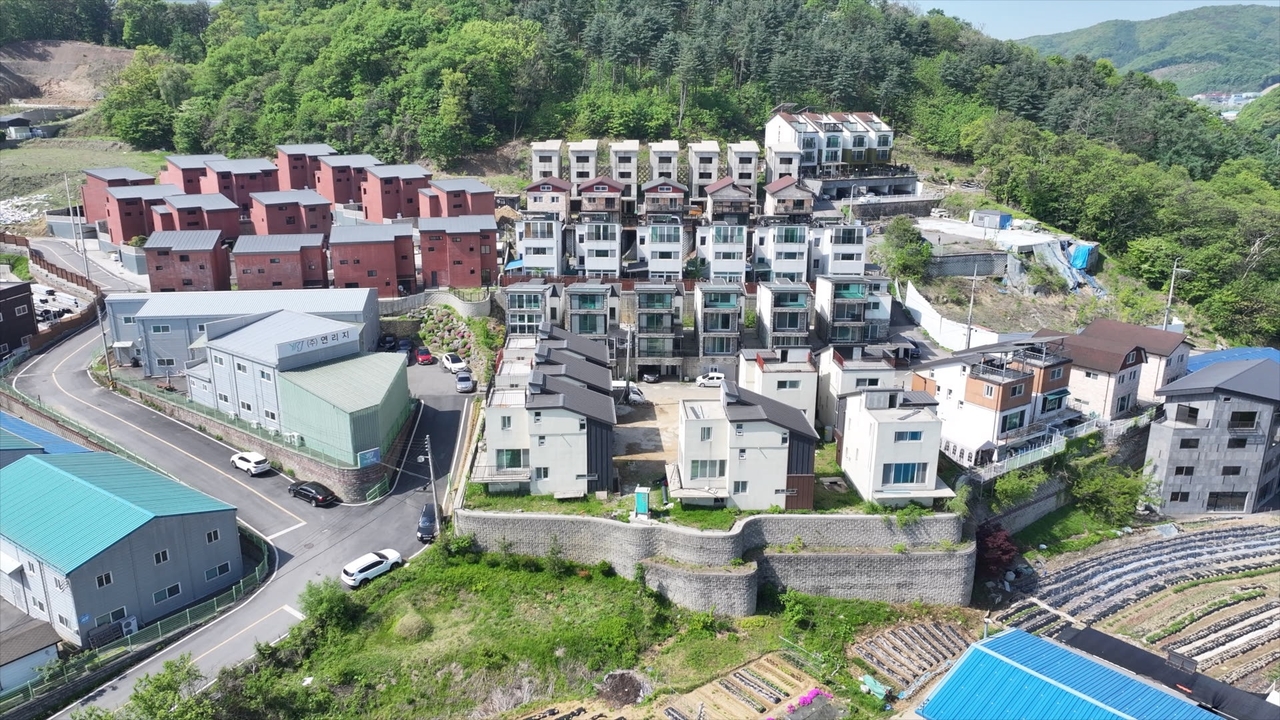 경기도 광주시 초월읍 도평리 일대 항공 샷. [윤병찬 PD]