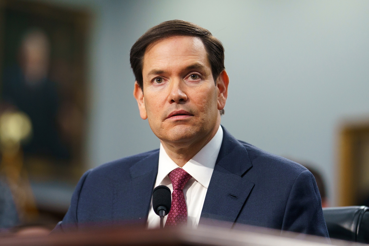 US Secretary of State Marco Rubio testifies at a House Foreign Affairs Committee hearing on Capitol Hill in Washington on Wednesday. (UPA-Yonhap)
