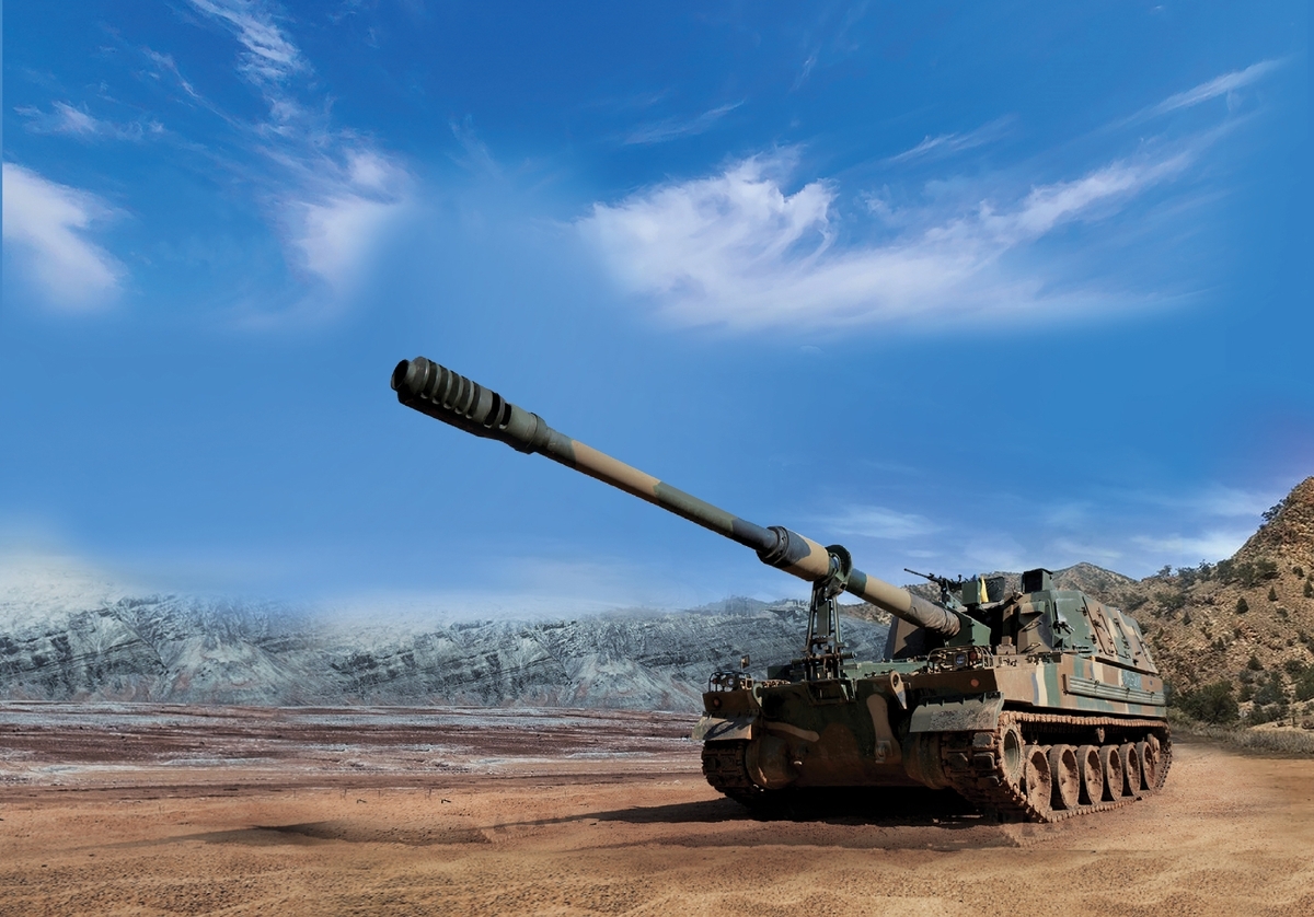 K9 155-millimeter self-propelled howitzer (Hanwha Group)