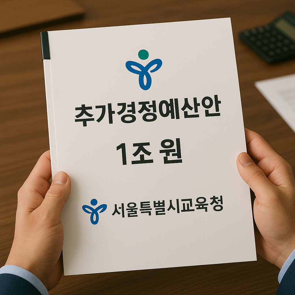 서울시교육청 추가경정예산안. [챗gpt를 통해 제작]
