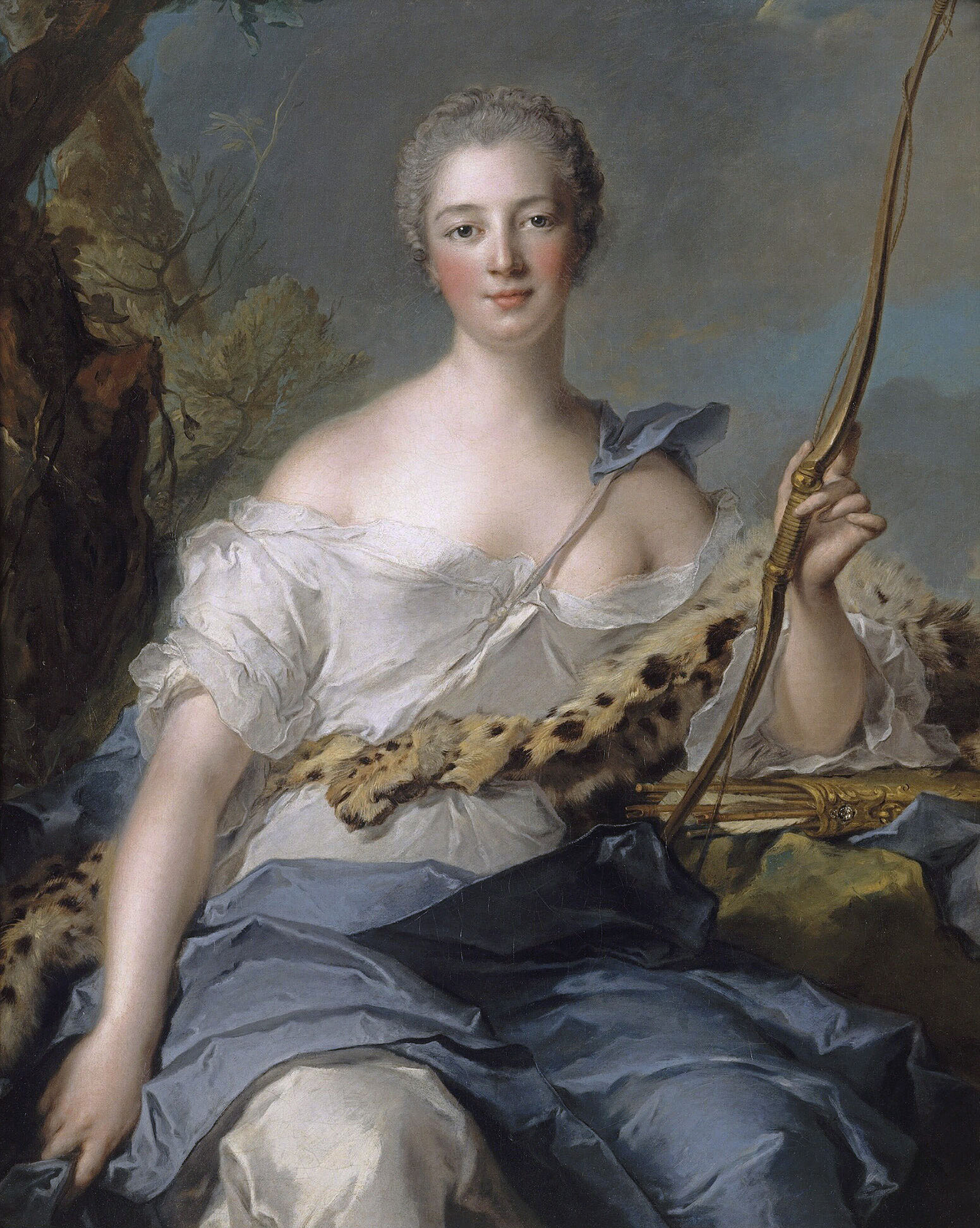 장 마르크 나티에, 다이애나 분장을 한 투혼 토토사이트 부인, 1746, 캔버스에 유채, 102x72cm, 베르사유 궁전