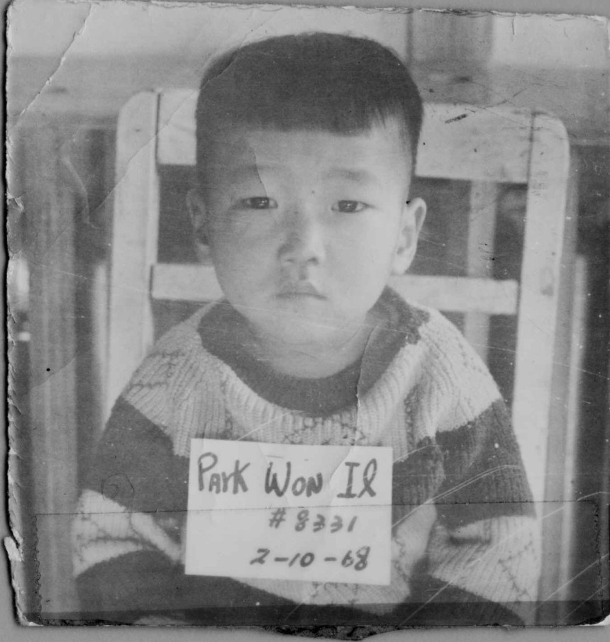 A photo of Philip Mansiel Pellouchoud, Korean name Park Won-il, as a child (Courtesy of the National Center for the Rights of the Child)