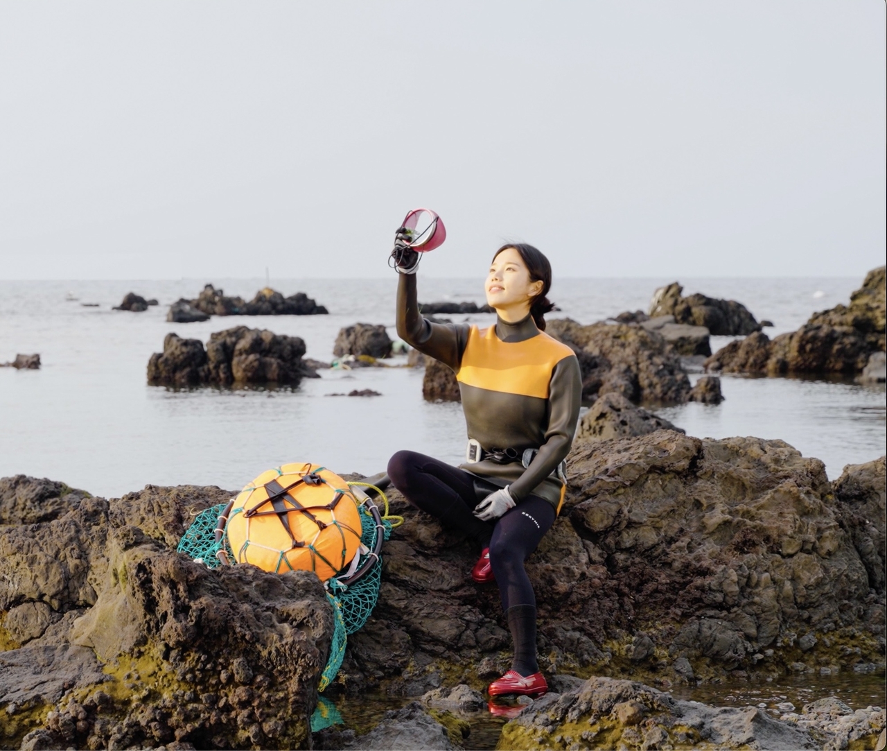 Lee Ah-ran, a 32-year-old "haenyeo" living in Aewol-eup, Jeju Island (Courtesy of Lee)