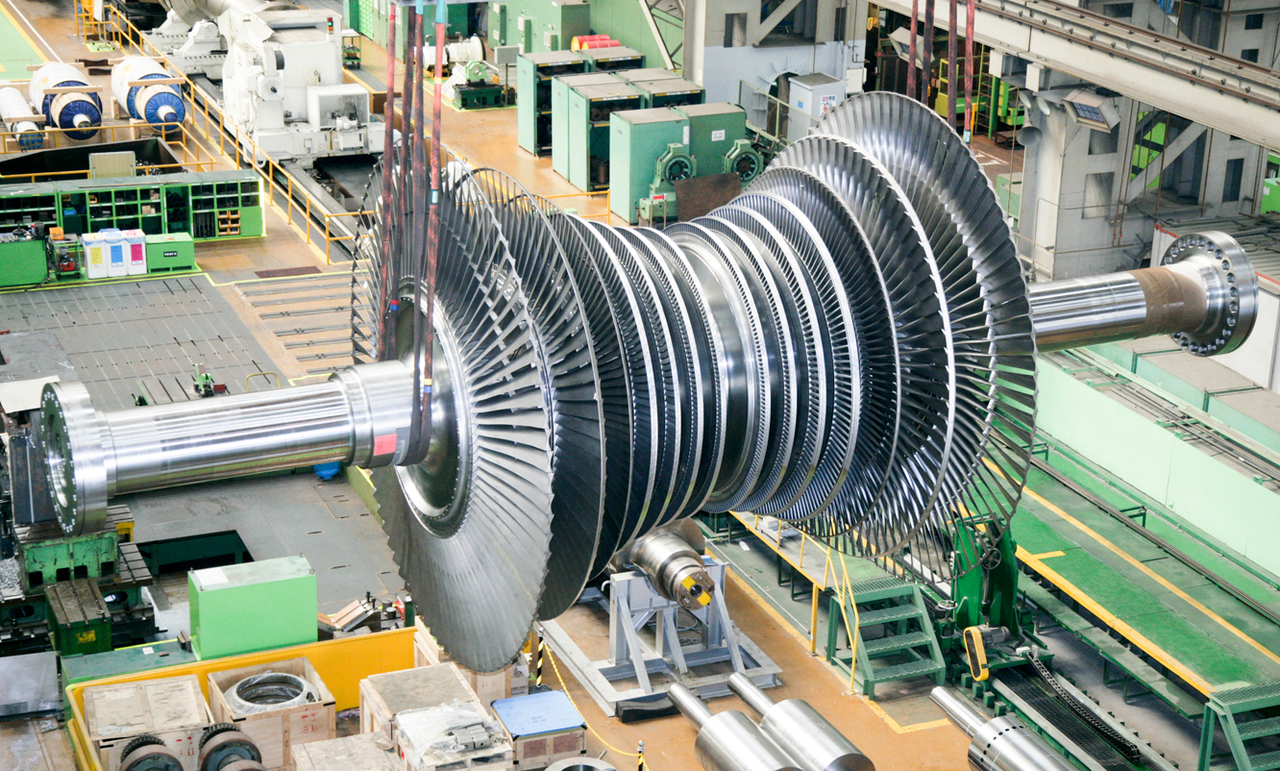 Doosan Enerbility’s steam turbine rotor (Doosan Enerbility)