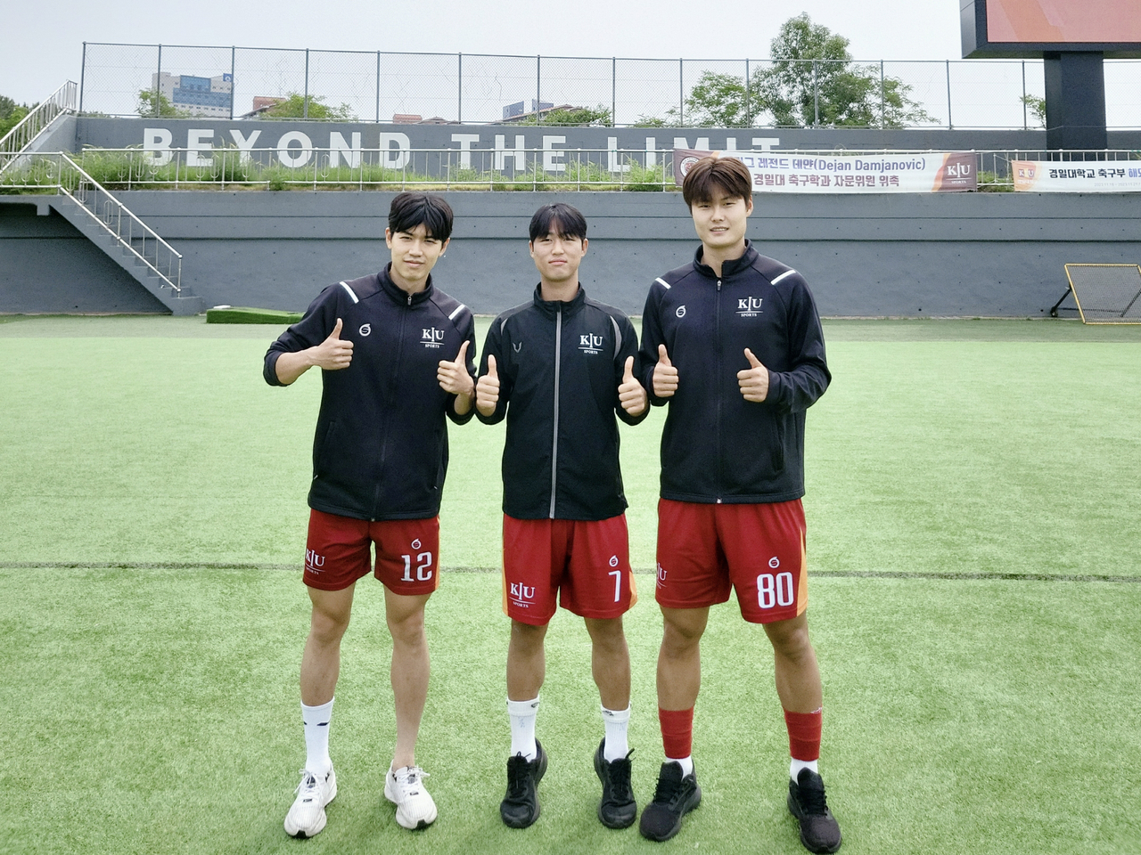 경일대 김훈(왼쪽부터), 노규민, 서찬욱 선수.[경일대 제공]