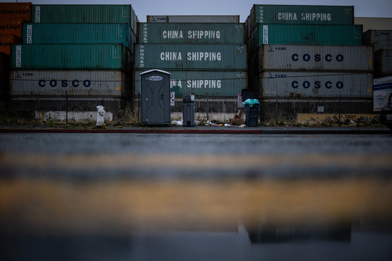 China Shipping containers are seen at the port of Oakland, as trade tensions continued over U.S. tariffs with China, in Oakland, California, U.S., May 12, 2025. [REUTERS]