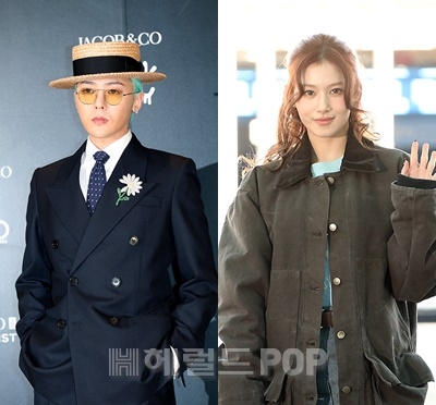 지드래곤, 사나/사진=헤럴드POP DB