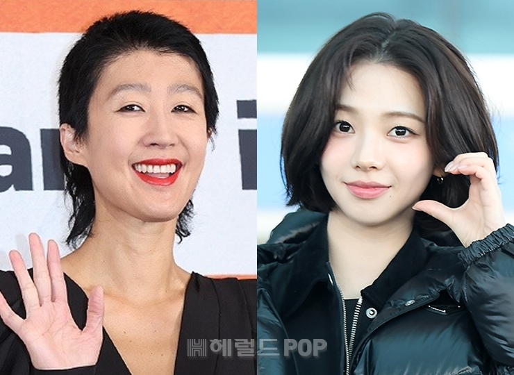 홍진경, 카리나/사진=민선유기자