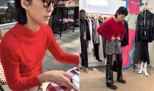 대선 전날 빨간 옷 입은 홍진경…“티 못내서 안달이냐” 댓글에 사과