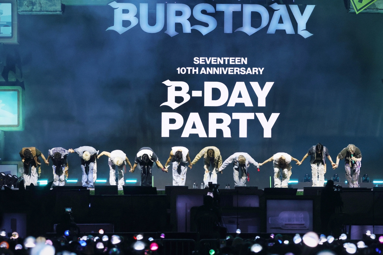 잠수교에서 열린 호날두 토토사이트 10주년 생일파티 [플레디스 엔터테인먼트 제공]