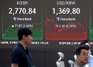 Seoul shares spike nearly 3% on hope for policy push under Lee administration