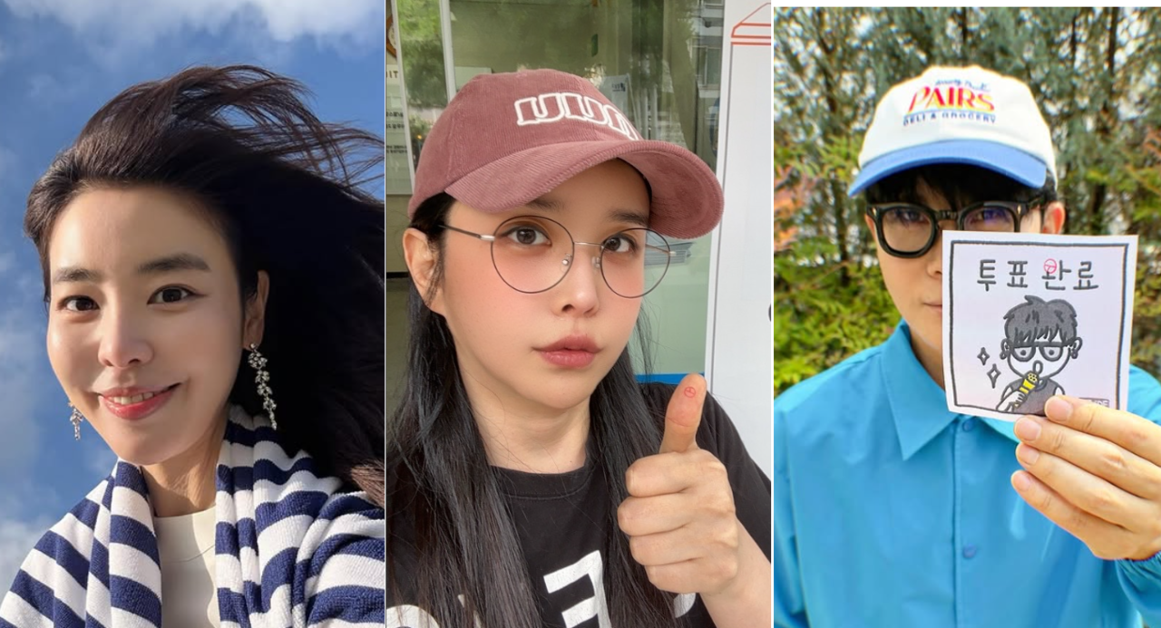 (왼쪽부터)배우 김규리, 가수 하리수, 가수 이승환. [각 인스타그램 갈무리]